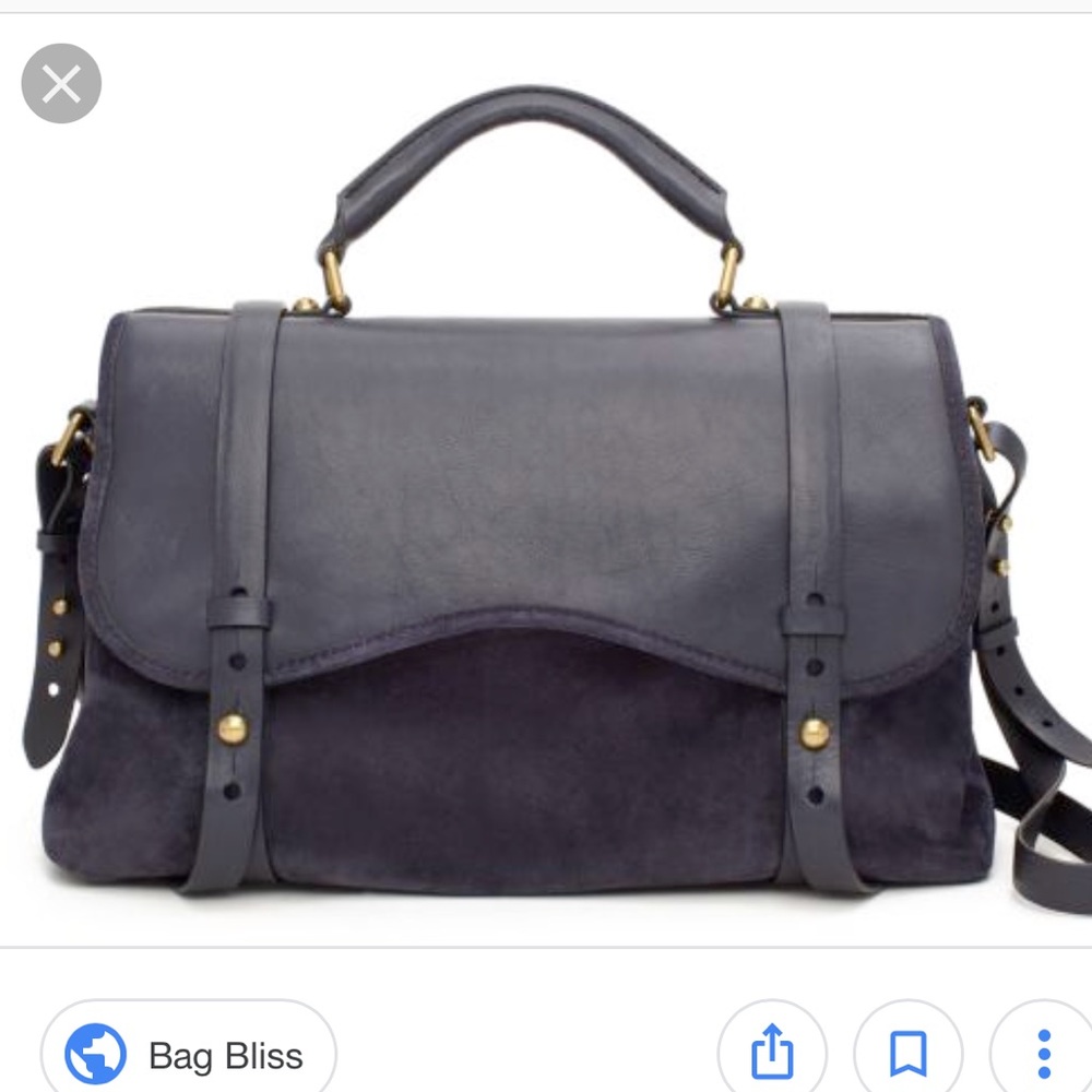 Kate Spade Westward Wanderlust Navy Satchel - Picture 3 of 8